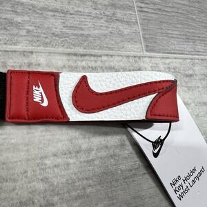 Nike‎ Air Jordan Trophy Chicago Key Holder Keychain Red White Lanyard Wrist NWT